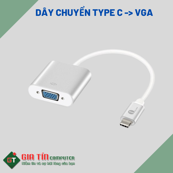 Dây chuyển Type C to VGA