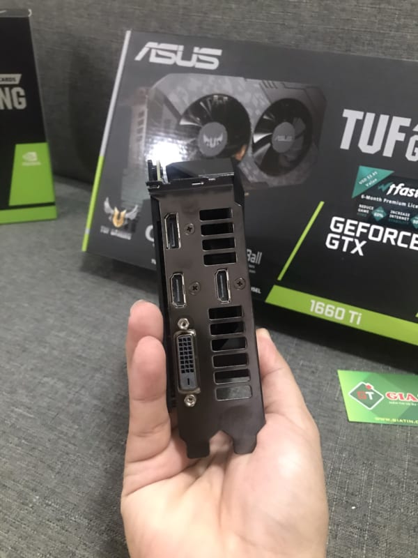 Card màn hình ASUS GeForce GTX 1660Ti 6GB GDDR6 TUF OC (TUF-GTX1660TI-O6G-GAMING)