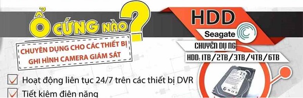 ổ cứng HDD chuyên dụng cho Camera