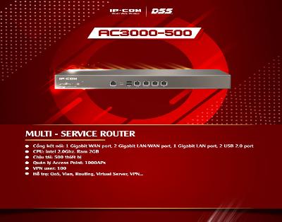 Thiết bị mạng HUB -SWITCH IPCOM MULTI-SERVICE ROUTER AC3000-500