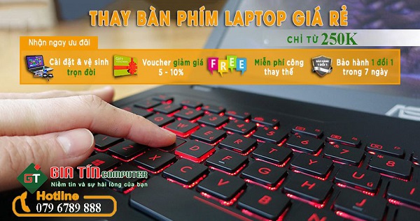 Thay bàn phím Laptop tại Đà Nẵng