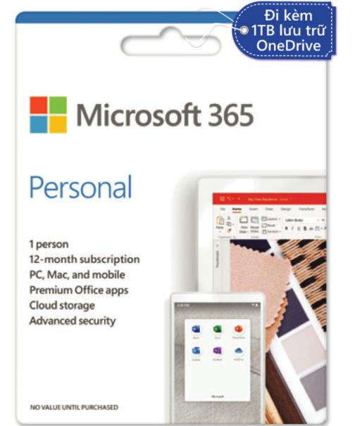 Phần mềm Microsoft Office 365 Personal (1TB One drive)