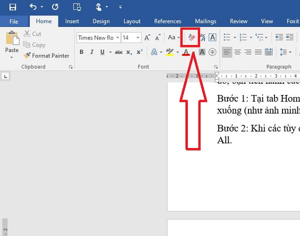 cach xoa dinh dang trong word 2